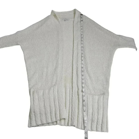 Aritzia Talula Cream Knit Cardigan Cashmere Angora Wool Open  Front Long Size XS - Picture 11 of 11